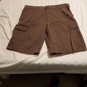 Brown cargo shorts